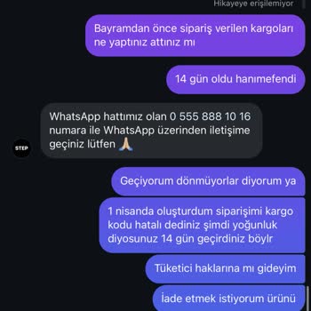 Megastep - Stepcom1 Bayram Bekleyişi: Siparişim Nerede?