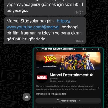 Marvel Şirketi Adı Altında Görev Yap Para Kazan Vaatleri Kandırıcılık