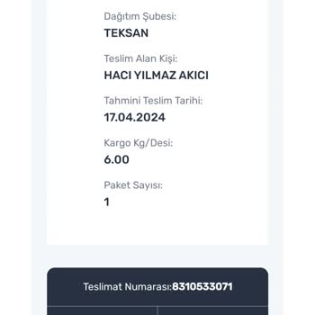Sürat Kargo Kargo Teslimi Teslim Edilmedi