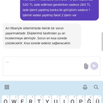 Getir İade Etmeme Durumu