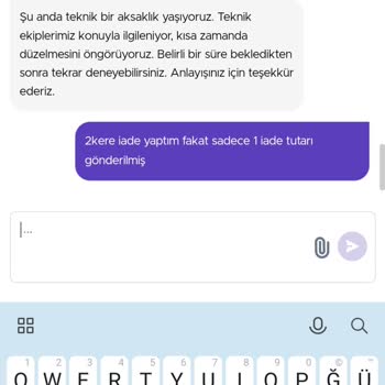Getir İade Etmeme Durumu