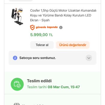 Hepsiburada Koşu Bandı Arızası Ve İletişim Sorunu