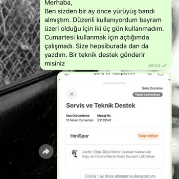 Hepsiburada Koşu Bandı Arızası Ve İletişim Sorunu