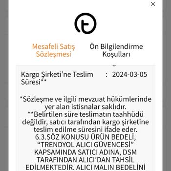 Trendyol Ürün Göndermeme Sorunu