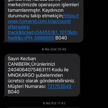Homend Aynı Arıza 3. Ye