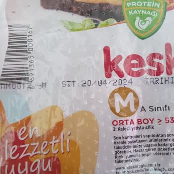 Migros SKT'si Yakın Yumurta Yolladı