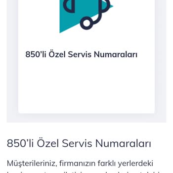 Türk Telekom 850 Numaralardan Bıktık