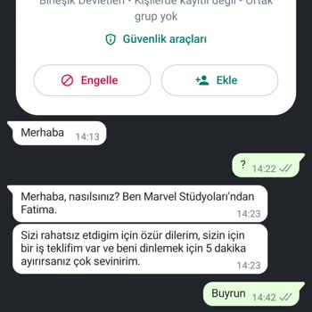 WhatsApp Güvenli Olmayan İnternet İşlemi Deneyimi
