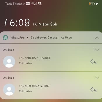 WhatsApp Üzerinden +62 Kodlu Atılan Mesajlardan Sorumlu Değilim