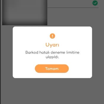 Tosla Barkod Hatalı Deneme Limitine Ulaşıldı
