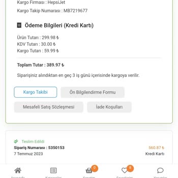 Modamizbir.com Geciken Siparişimi İptal Edemiyorum