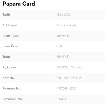 Remini Ödeme İade Talebinde Bulunuyorum