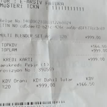 Arzum Blender Seti Arızası