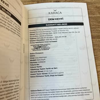 Özbek Teknik Karaca Çaycımda Bir Kez Bile Çay İçemedim, Hayal Kırıklığısın Karaca.