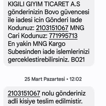 Kığılı İade Ücreti Ödemiyor