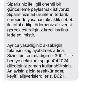 Spigen Türkiye 14978616137 No.lu Sipariş.