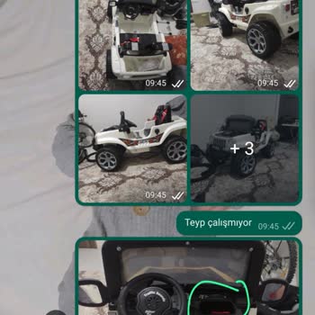 Pilsan Oyuncak Bir Sen Atak Çift Kişilik Akülü Araç Teyp Arızası