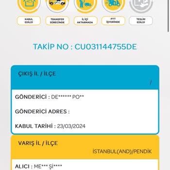 Başakşehir PTT Kargo Tarafından Gelmeyen Kargo