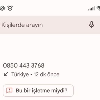 0850 443 37 68 Bilinmeyen Numara Araması!