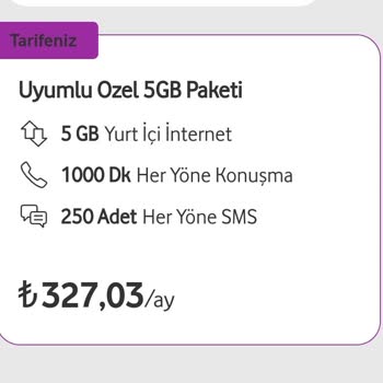 Vodafone Fahiş Miktar Zam