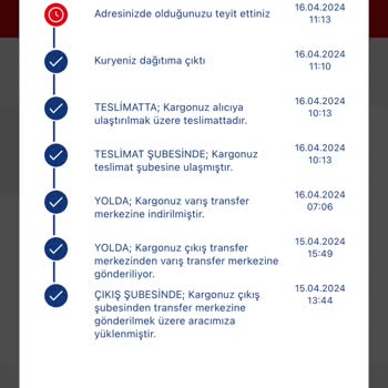 Aras Kargo Kargo Dağıtımda Ama Gelmedi