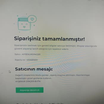 Ayşenur Dinçer Butik İade Talebime Dönüş Alamadım