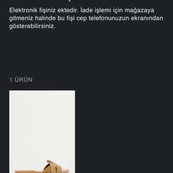 Zara Hatalı Ürün Yollama