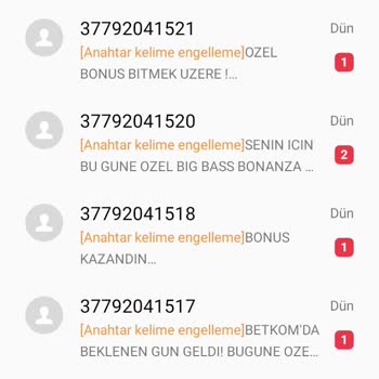 Vodafone Kumar Sitelerinden Gelen Mesajları Engelleme