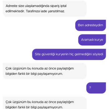 Getir Uygulamasından Verdiğim Sipariş Teslim Edilmedi!