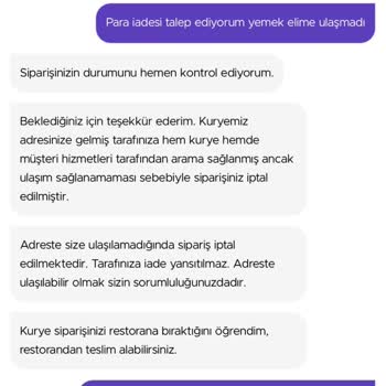 Getir Uygulamasından Verdiğim Sipariş Teslim Edilmedi!