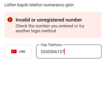 Yemeksepeti'ne Numaram İle Kaydolamıyorum
