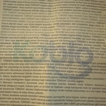 Kablo Net TÜRKSAT Giderilmeyen Arıza