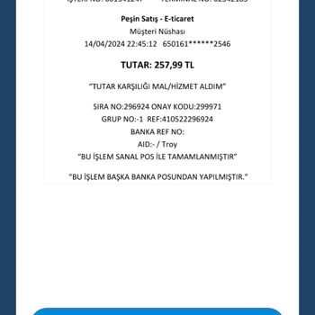 Birissine Sipariş Bilgisine Nasıl Ulaşırım