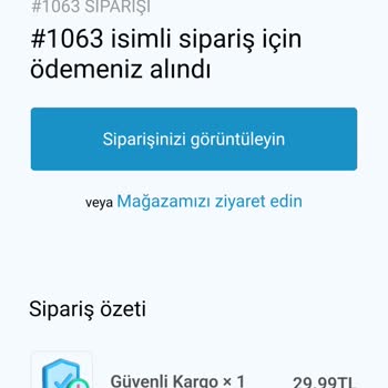 TurboShower Turbo Shower Siparişi Göndermiyor.