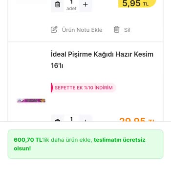 Migros Teslimat Ve Sepet İndirim Sorunları