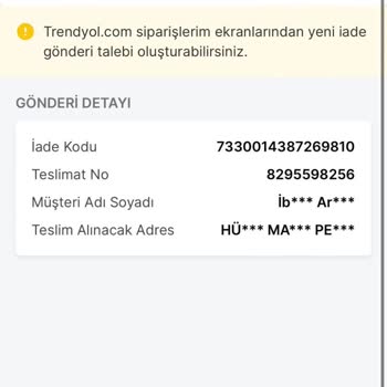 Trendyol İademi İptal Etti