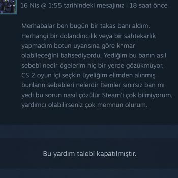 Steam Destek Yardımcı Olmuyor