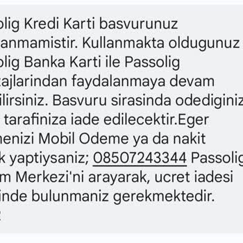Passolig Kart Başvurusu Sorunu