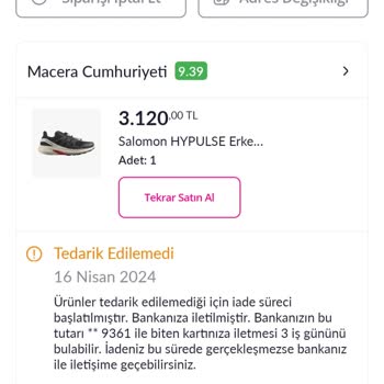 Macera Cumhuriyeti Sipariş Hayal Kırıklığı