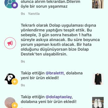 Dolap Haksız Hesap Kapatılması