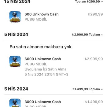 PUBG (Pubgmobile.com) Haksızlık Yapıldı Paramın Karşılığı Verilmedi