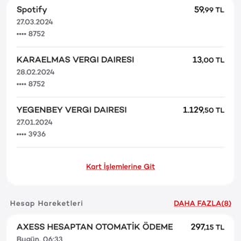 Yeğenbey Vergi Dairesi Hesabımdan Para Çekti