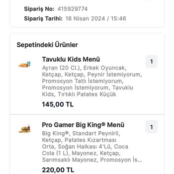 Burger King Migros Yemek Üzerinden Verdiğim Siparişten Zehirlendim