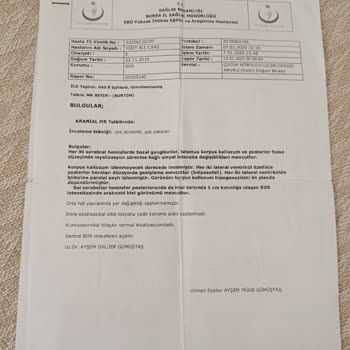 Sağlık Bakanlığı İleri Derecede Özel Gereksinim Var.