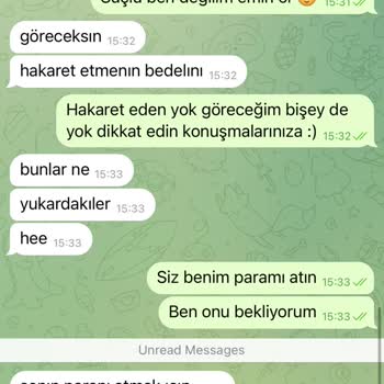 Telegram Paramın Atılmasını İstiyorum