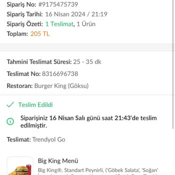 Trendyol Yemek Teslimat Sorunu Ve Müşteri Mağduriyeti