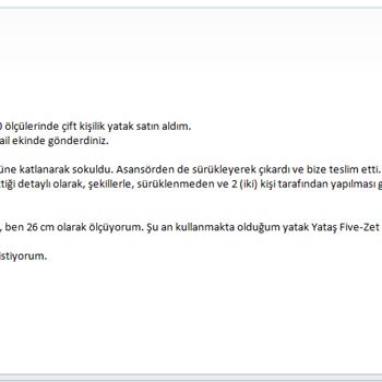 Yataş Firmasından Aldığım Yatağı İade Edemiyoruz, Firmaya Ulaşamıyoruz