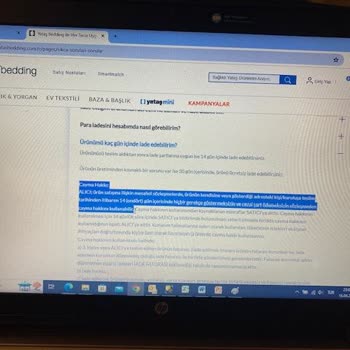 Yataş Firmasından Aldığım Yatağı İade Edemiyoruz, Firmaya Ulaşamıyoruz