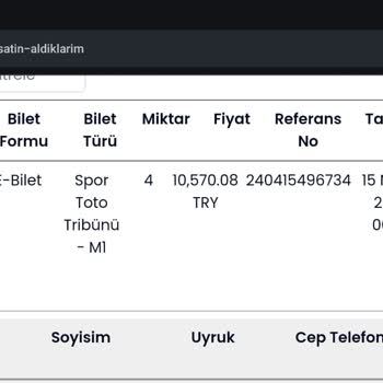 Banabilet Maç Bileti Teslim Etmedi