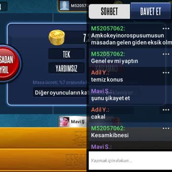 101 Okey Plus Rahat Rahat Oyun Oynamak İstiyorum